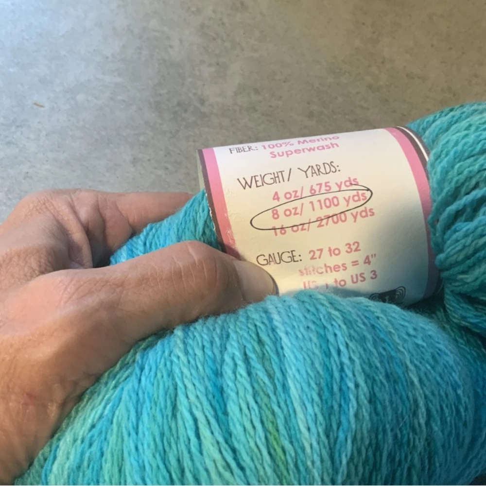 Pagewood Farm Willow Creek Hand Dyed Yarn “Seabreeze” 1100 yards - Picture 5 of 6